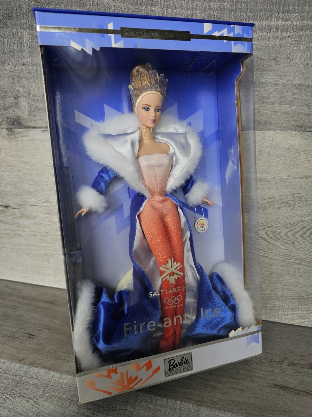 Barbie Salt Lake 2002 Fire and Ice Olympic Winter Games Doll 2001 Mattel 53511